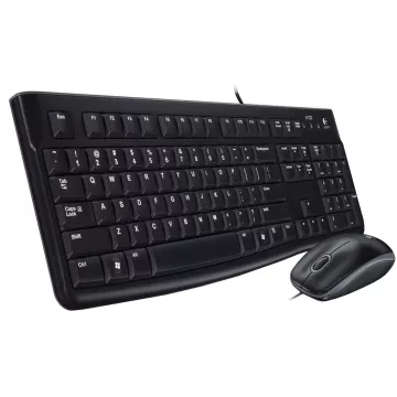 Pack Teclado Y Mouse Logitech Mk120 Con Cable Usb P n 920-002550 2
