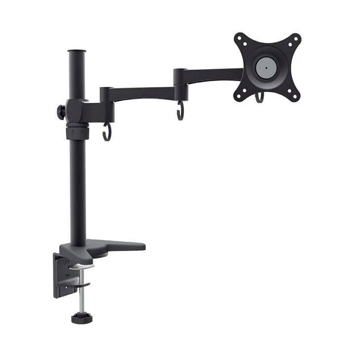 Soporte De Mesa Approx Appsms01 Para 1 Pantalla De 10" - 27" Brazo Con 2 Codos Y Soporte Orientable 