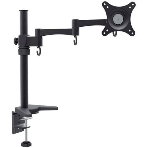 Soporte De Mesa Approx Appsms01 Para 1 Pantalla De 10" - 27" Brazo Con 2 Codos Y Soporte Orientable 