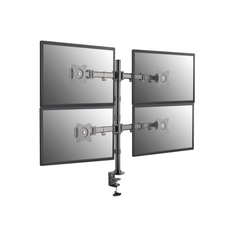 Soporte De Mesa Equip 650117 Para 4 Pantallas 13"-27" Doble Brazo Articulado Vesa Standard Hasta 8kg