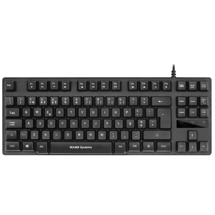 Teclado H-mecanico Compacto Tkl Mars Gaming Mktkl Switch Red Iluminacion Rgb Verion Portugues