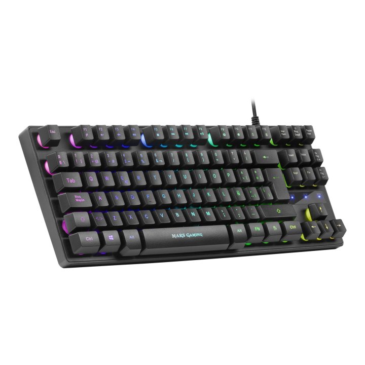 Teclado H-mecanico Compacto Tkl Mars Gaming Mktkl Switch Red Iluminacion Rgb Verion Portugues