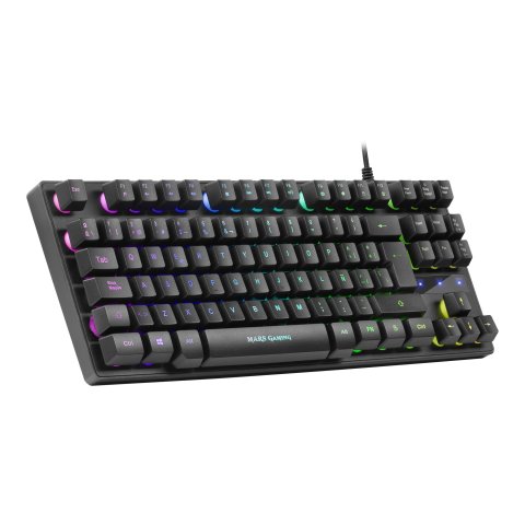 Teclado H-mecanico Compacto Tkl Mars Gaming Mktkl Switch Red Iluminacion Rgb Verion Portugues