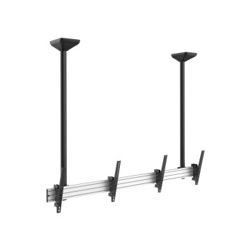 Soporte De Techo Profesional Equip 650373 Para 2 Pantallas 45"-55" Inclinable Max. 50kgs Por Pantall