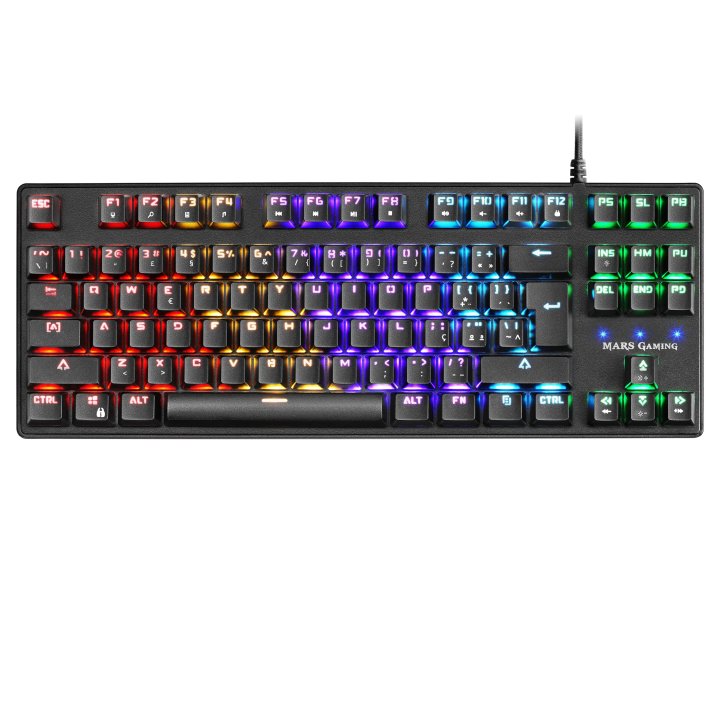 Teclado Mecanico Compacto Tkl Mars Gaming Mkxtkl Portugues Switch Azul Outemu Sq Iluminacion Rgb Rep