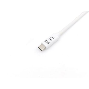 Cable Usb-c Macho Usb-c Macho Usb 3.2 2m Transferencia 5g 3a (60w) Color Blanco 2
