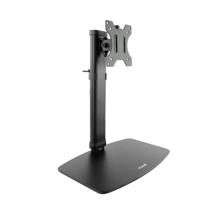 Soporte De Mesa Con Base Tooq Db1127tn-b Para 1 Pantalla De 17-27" Max. 6kg Vesa 75x75 Y 100x100 Neg