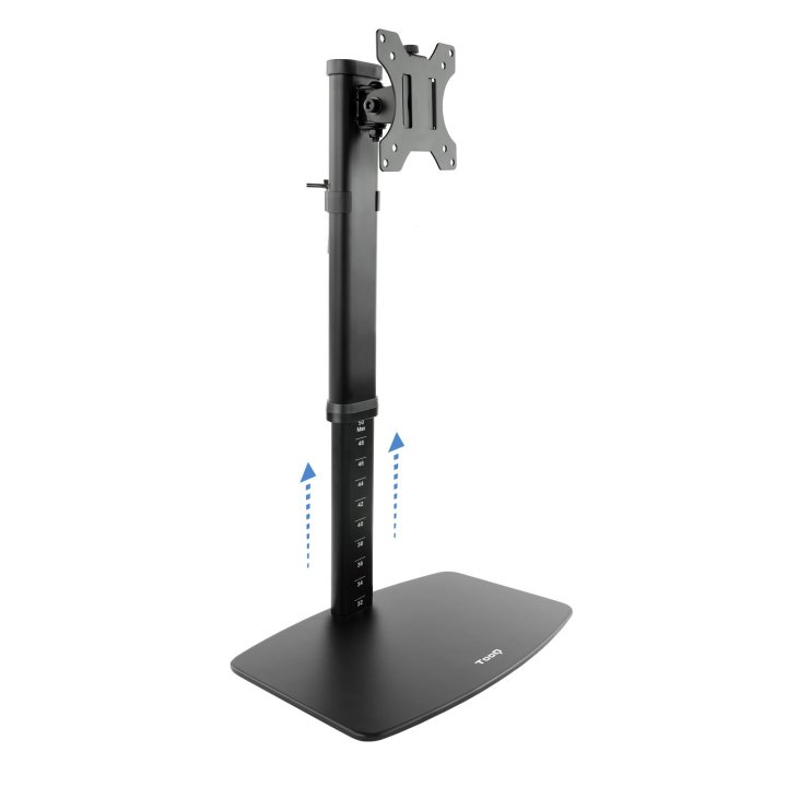 Soporte De Mesa Con Base Tooq Db1127tn-b Para 1 Pantalla De 17-27" Max. 6kg Vesa 75x75 Y 100x100 Neg