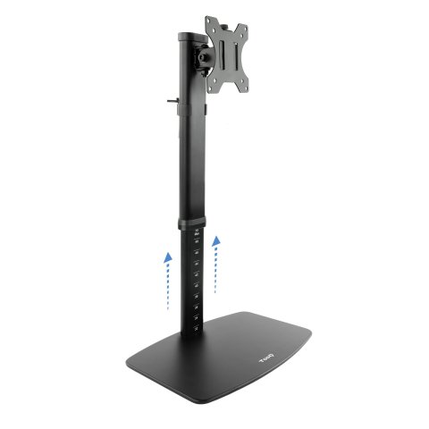 Soporte De Mesa Con Base Tooq Db1127tn-b Para 1 Pantalla De 17-27" Max. 6kg Vesa 75x75 Y 100x100 Neg