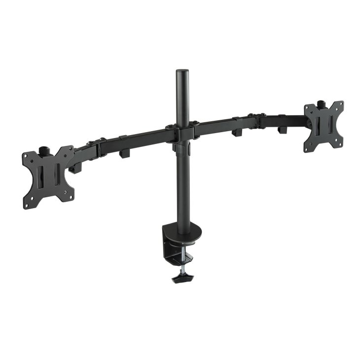 Soporte De Mesa Tooq Db1232tn-b Para 2 Pantallas 13-32" Max. 8kg Vesa 75x75 Y 100x100 Negro
