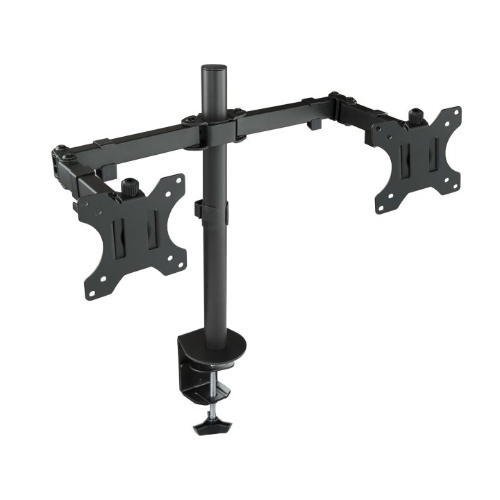Soporte De Mesa Tooq Db1232tn-b Para 2 Pantallas 13-32" Max. 8kg Vesa 75x75 Y 100x100 Negro