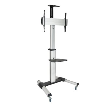 Soporte De Suelo Con Ruedas Tooq Fs1870m-b Para Pantalla De 37-70" Aluminio Max. 50kg Vesa Max. 600x