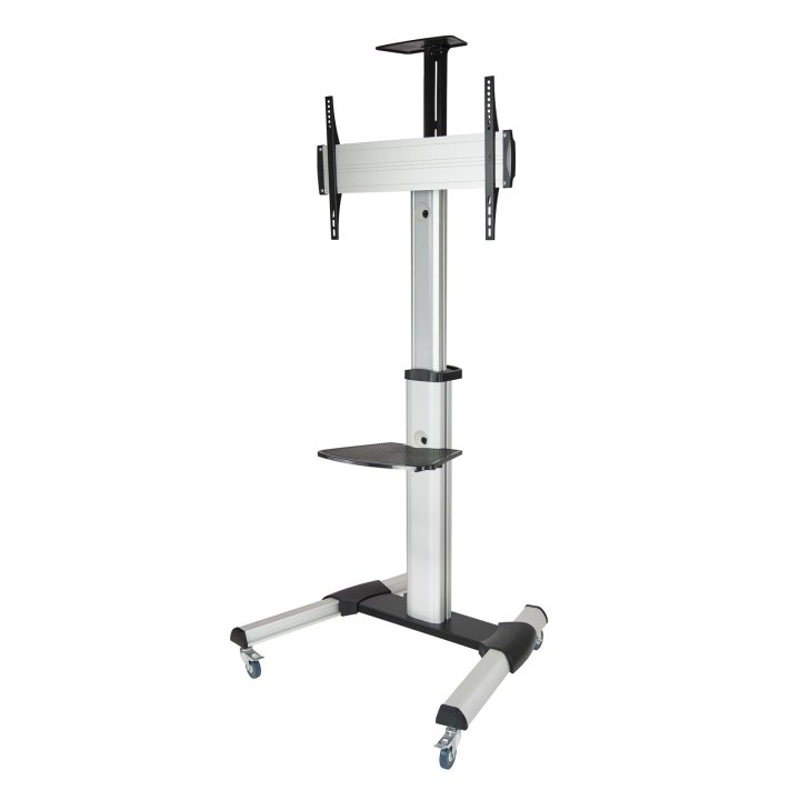 Soporte De Suelo Con Ruedas Tooq Fs1870m-b Para Pantalla De 37-70" Aluminio Max. 50kg Vesa Max. 600x