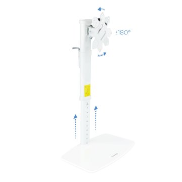 Soporte De Mesa Tooq Db1127tn-w Para 1 Pantalla De 17-27" Max. 6kg Vesa 75x75 Y 100x100 Blanco 2