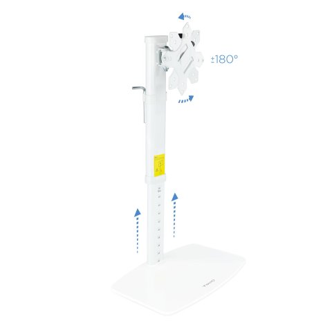 Soporte De Mesa Tooq Db1127tn-w Para 1 Pantalla De 17-27" Max. 6kg Vesa 75x75 Y 100x100 Blanco