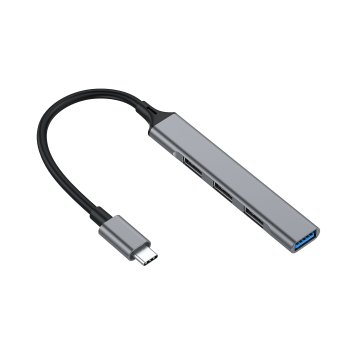 Hub Usb-c Equip Life A 1xusb-a 3.0 3xusb-a 2.0 Carcasa Aluminio 2
