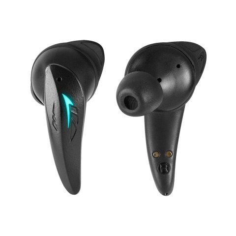 Auricular Bluetooth Mars Gaming Mhi-ultra Black Bt 5.3 Tws Cancelacion De Ruido Anc+enc Pasiva Ilumi