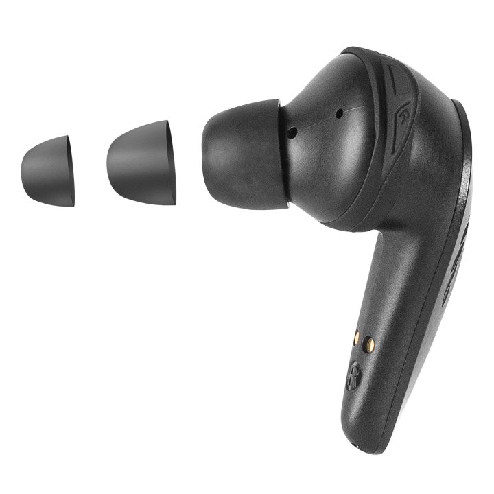 Auricular Bluetooth Mars Gaming Mhi-ultra Black Bt 5.3 Tws Cancelacion De Ruido Anc+enc Pasiva Ilumi