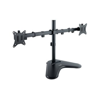Soporte De Mesa Con Base Tooq Db1702tn-b Para 1 Pantalla 17"-32" Gira Incli 2 Brazos Negro