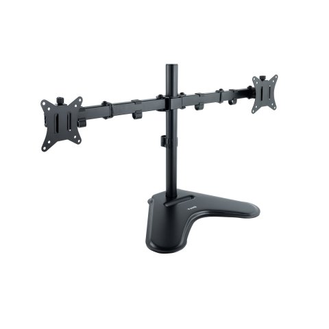 Soporte De Mesa Con Base Tooq Db1702tn-b Para 1 Pantalla 17"-32" Gira Incli 2 Brazos Negro