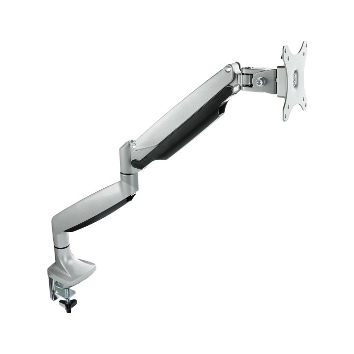 Soporte De Mesa Tooq Bd3032tnr-s Para 1 Pantalla Gira Incli 1 Brazo 13-32 Vesa 75x75 Y 100x100 Plata