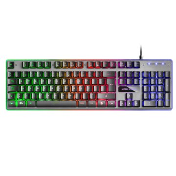 Teclado En Portugues Hibrido H-mecanico Mars Gaming Mk220pt Black Switch H-mechanical Retroiluminado