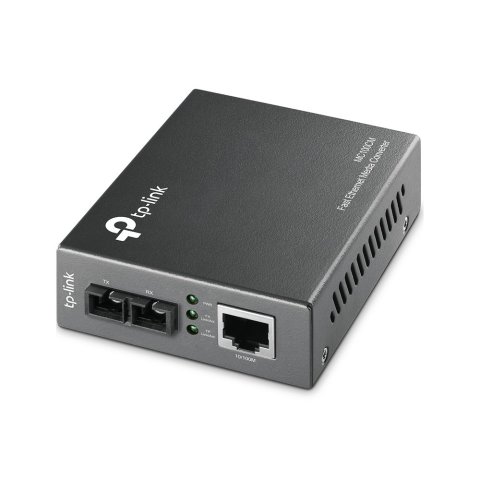 Convertidor Fibra Tp-link Mc100cm Rj45 Eth A Fibra Multimodo Sc 100mb Fullduplex Hasta 2km Montaje E
