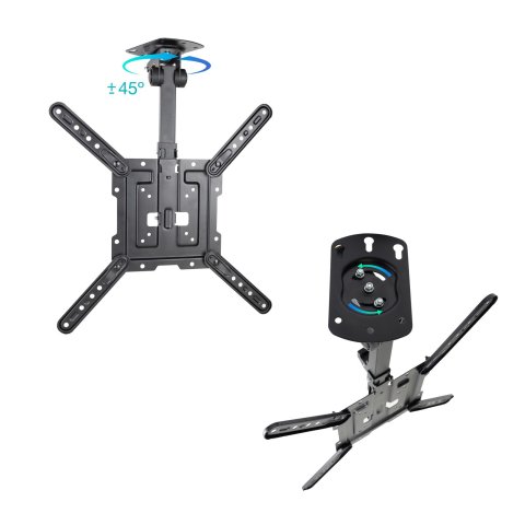 Soporte De Techo Tooq Lpce1123tsli-b Para Pantalla 23"a 55" Max 20kg Vesa 75x75 Hasta 400x400 Negro