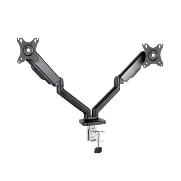 Soporte De Mesa Tooq Db5132tnr-b Para 2 Pantallas 17" A 32" Max 9kg Vesa 75x75 Y 100x100 Engro