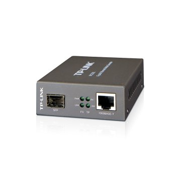 Convertidor Fibra Tp-link Mc220l Rj45 Giga A Ranura Sfp Giga Minigbic Montaje En Chasis