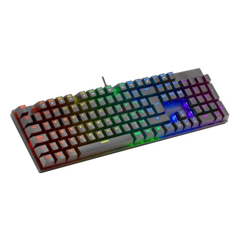 Teclado Mecanico Mars Gaming Mk422 En Frances Black Switch Marron Pr De 100hz Anti-ghosting Avanzado