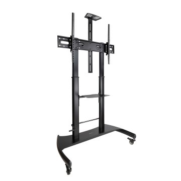 Soporte De Suelo Con Ruedas Tooq Fs20404hm-b Para Pantallas De 60-100" Regulable En Altura Max 100kg