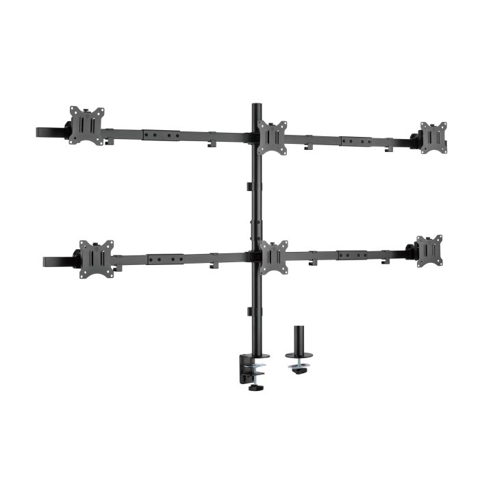Soporte De Mesa Equip 650160 Para 6 Pantallas De 17"-32" Max. 7kg Por Pantalla Max.vesa 100x100