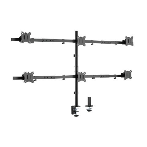 Soporte De Mesa Equip 650160 Para 6 Pantallas De 17"-32" Max. 7kg Por Pantalla Max.vesa 100x100