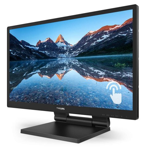 Monitor 24" Tactil Displayport Hdmi Dvi Vga Philips 242b9t 00 Fhd 60hz Ip65 Multi-tactil Altavoces 2