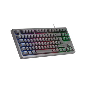 Teclado H-mech Gaming Mars Gaming Mk023 Color Negro Tamaño Compacto Tkl Iluminacion Rgb