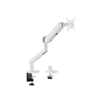 Soporte De Mesa Equip 650185 Para 1 Pantalla De 17"-35" Blanco De Aluminio Max. 10.5kg Por Pantalla 