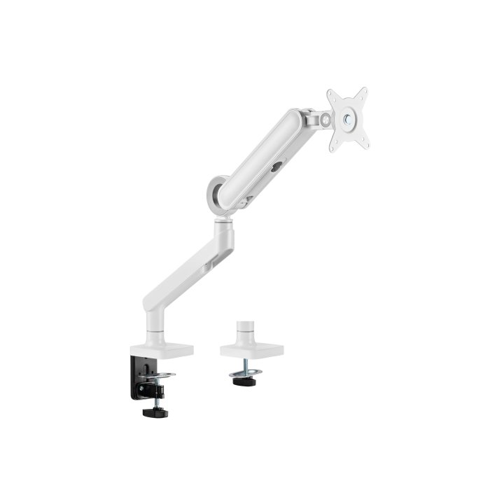 Soporte De Mesa Equip 650185 Para 1 Pantalla De 17"-35" Blanco De Aluminio Max. 10.5kg Por Pantalla 