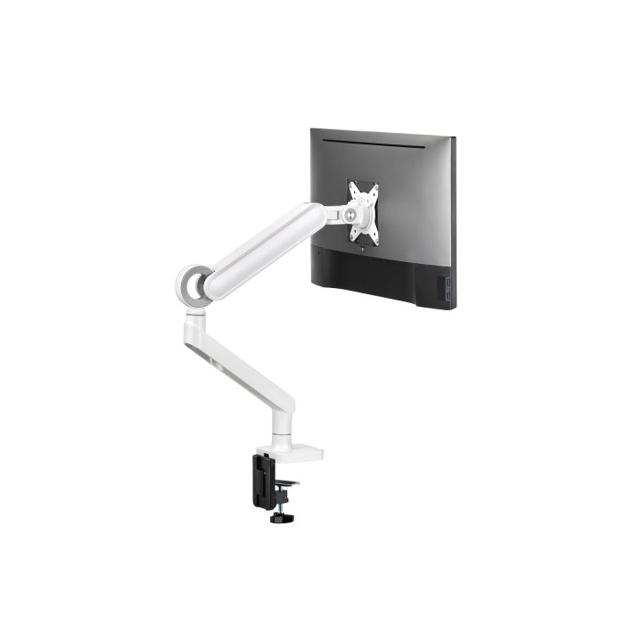 Soporte De Mesa Equip 650185 Para 1 Pantalla De 17"-35" Blanco De Aluminio Max. 10.5kg Por Pantalla 