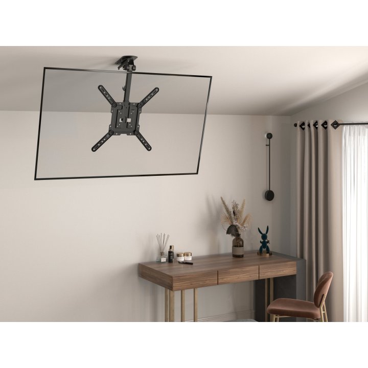 Soporte De Techo Equip 650375 Para Pantalla 23-55" Max. 20kg Max. Vesa 400x400 Plegable Y Ajustable