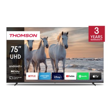 Televisor 75" Thomson 75ua5s13 Uhd 4k 3840x2160 Smart Tv 4xhdmi Audio 24w Vesa 400x200