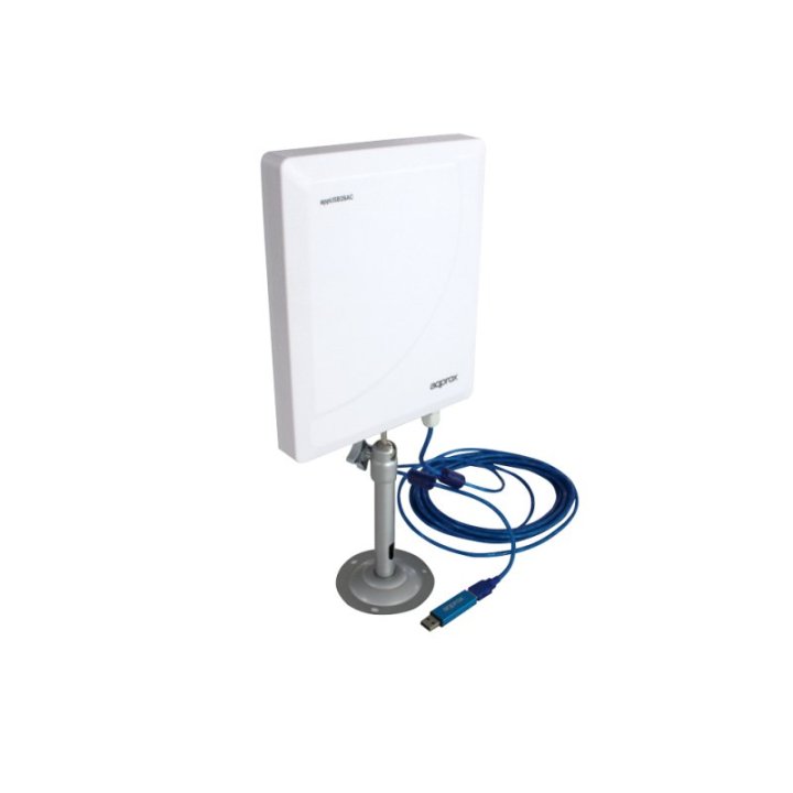 Wifi Usb 600mb Dua Band Approx Formato Antena Exterior 26dbi + 2w De Alta Ganancia Chip Realtek 8811