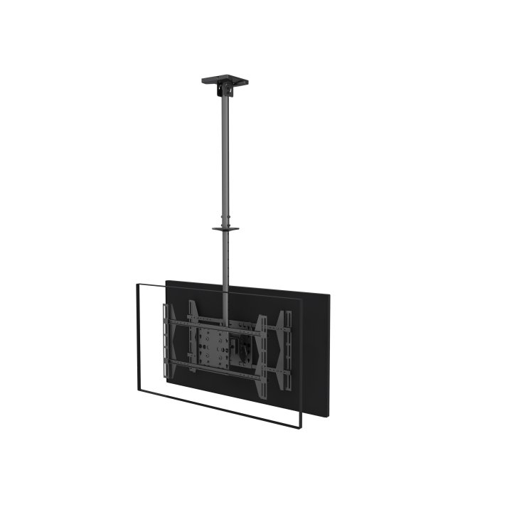 Soporte De Techo Profesional Equip 650370 Para 2 Pantallas 32"-65" Inclinable Max. 50kgs