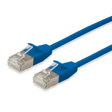 Latiguillo Slim Apantallado S ftp Categoria 6a Libre De Halogenos 10g 0,5m Color Azul Equip 606113