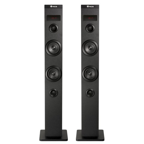 Altavoz Torre Ngs Sky Charm 50w Bluetooth Usb Radio Aux Entrada Optica Color Negro