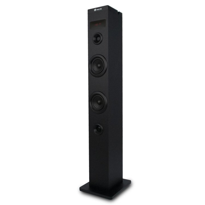 Altavoz Torre Ngs Sky Charm 50w Bluetooth Usb Radio Aux Entrada Optica Color Negro