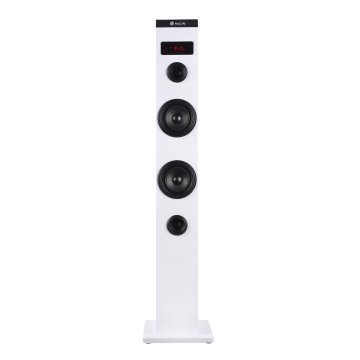 Altavoz Torre Portátil Ngs Sky Charm 50w Bluetooth Usb Radio Aux Entrada Optica Color Blanco