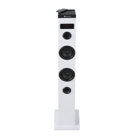 Altavoz Torre Portátil Ngs Sky Charm 50w Bluetooth Usb Radio Aux Entrada Optica Color Blanco