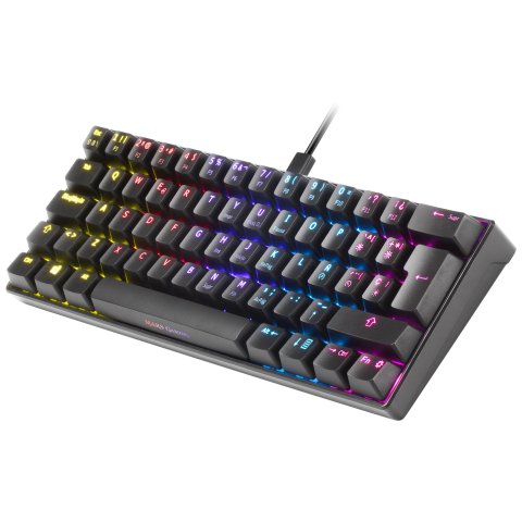 Teclado Mecanico Ultra Compacto Mars Gaming Mkmini Black Full Rgb Chroma Switch Outemu Pro Blue
