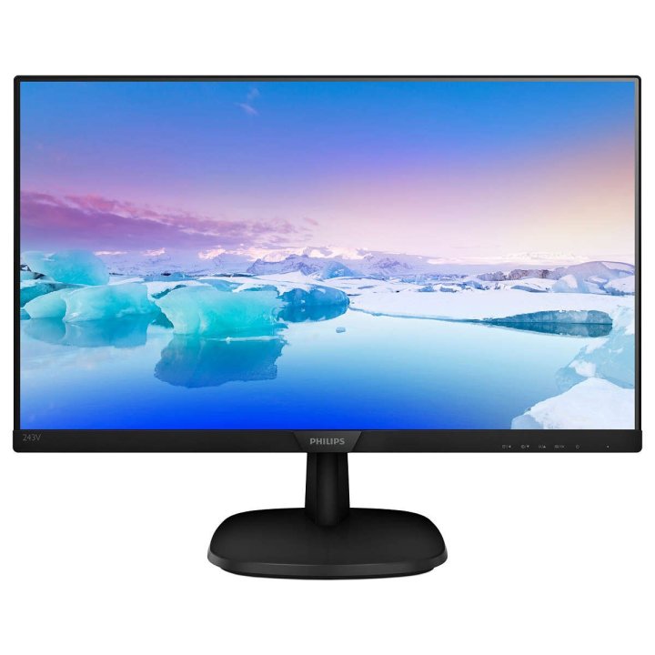 Monitor 24" Hdmi Vga Dvi Philips 243v7qdsb Fhd 75hz 5ms Panel-ips 250cd m2 10m 1 Negro 3años Garanti